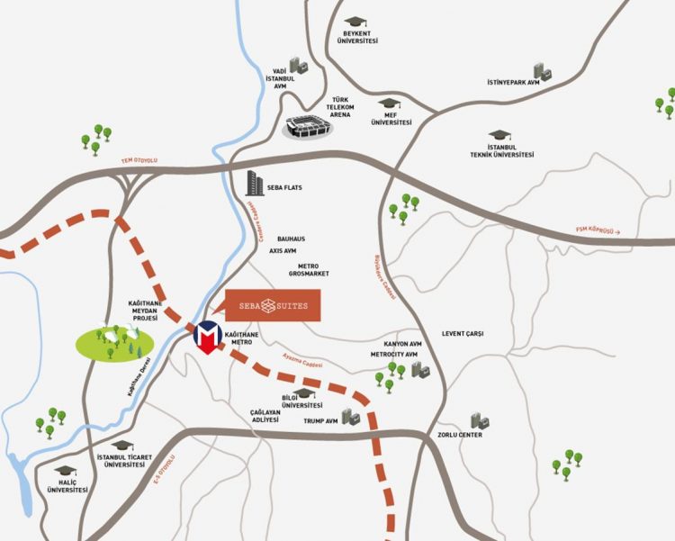 Seba Suits on map