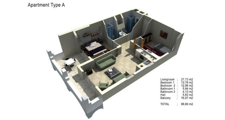 Apartment type A