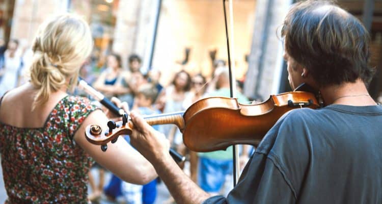 Street musicians in Belgrade