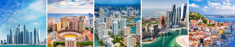 Top 5 cities and countries of choice for successful digital nomads