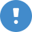 Notice blue