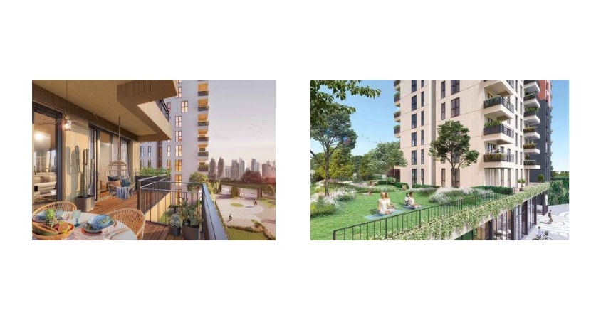 Residential complex in a green area