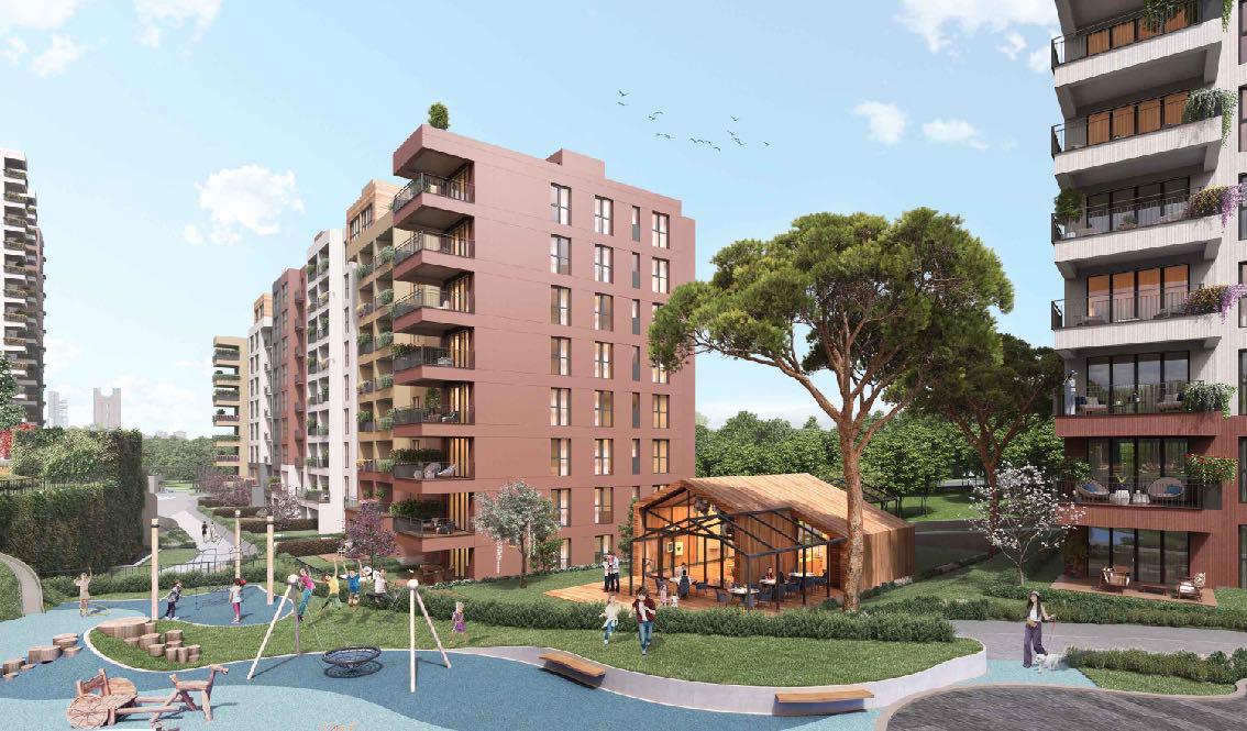 Residential complex in a green area