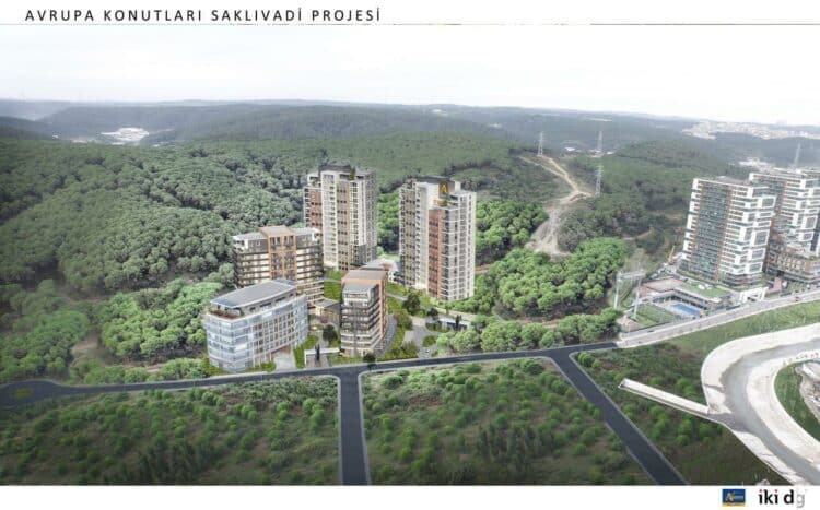 Apartments in the European section of Istanbul