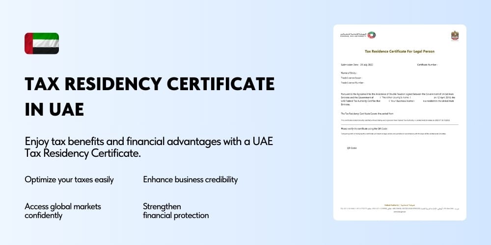 Tax Residency Certificate in UAE